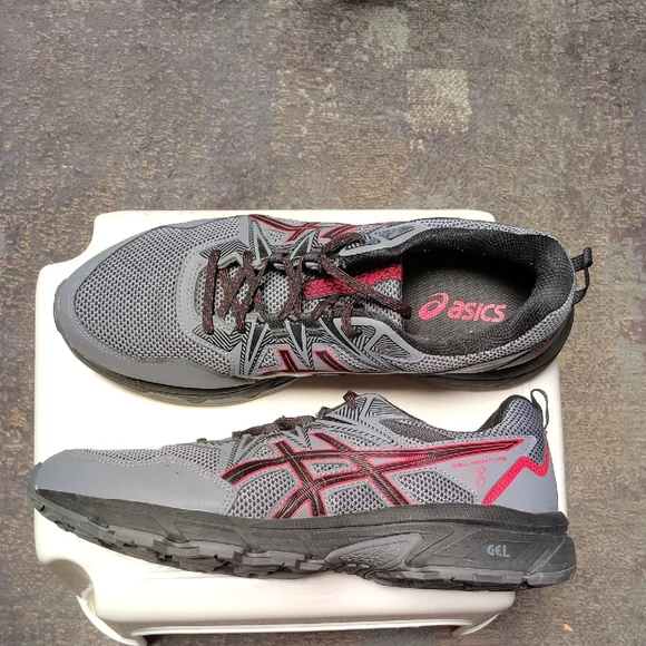 Asics | Shoes | Asics Gray And Red Athletic Shoes | Poshmark display picture 3